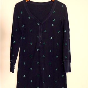 Casual anchor print thermal.